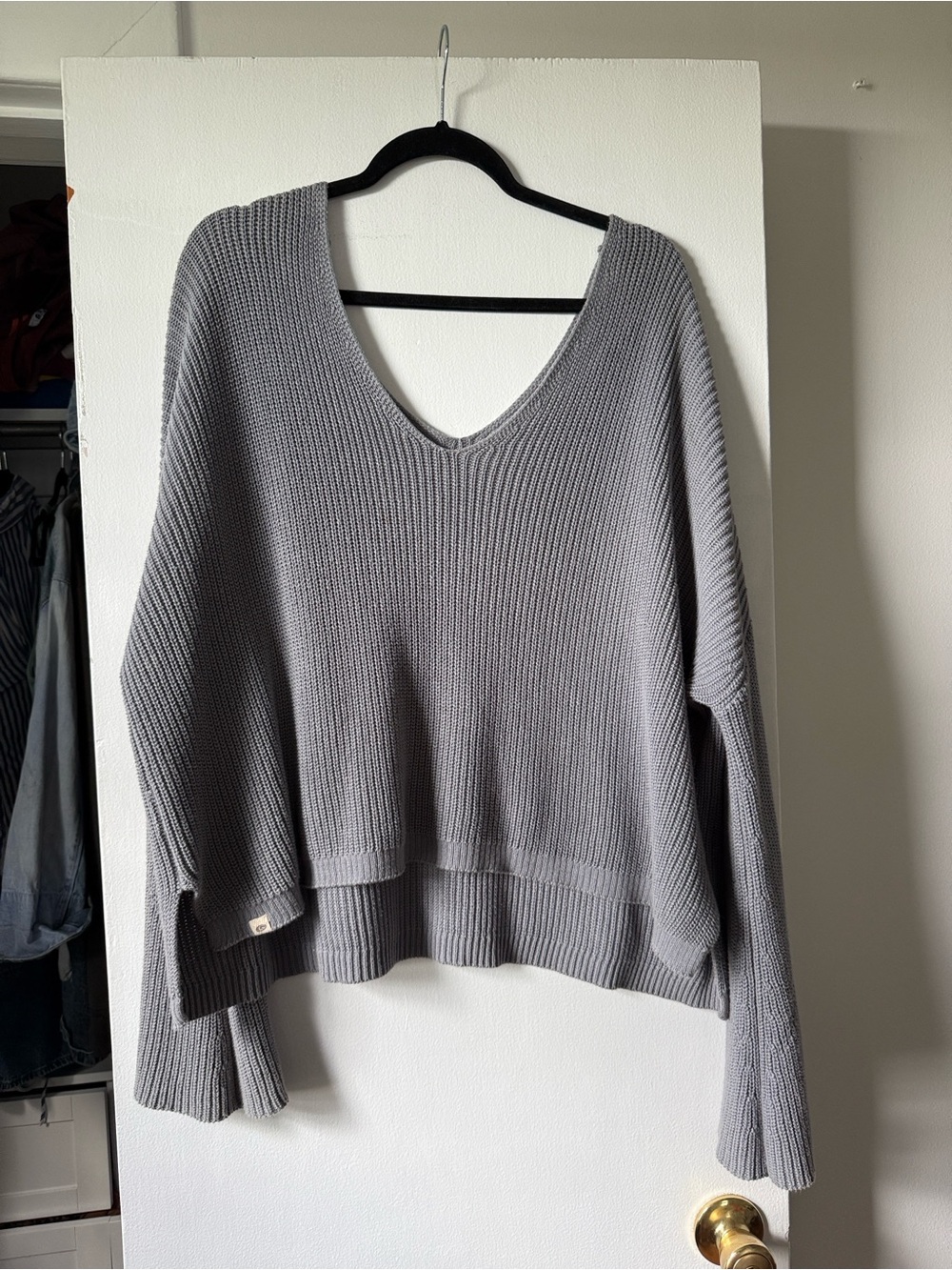 Rip Curl Gray V-Neck Sweater